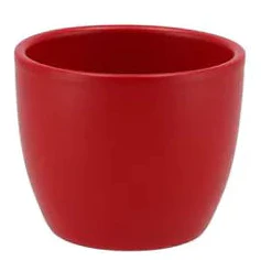 Simplicity Ceramic Pot | Matt Red - Image 2